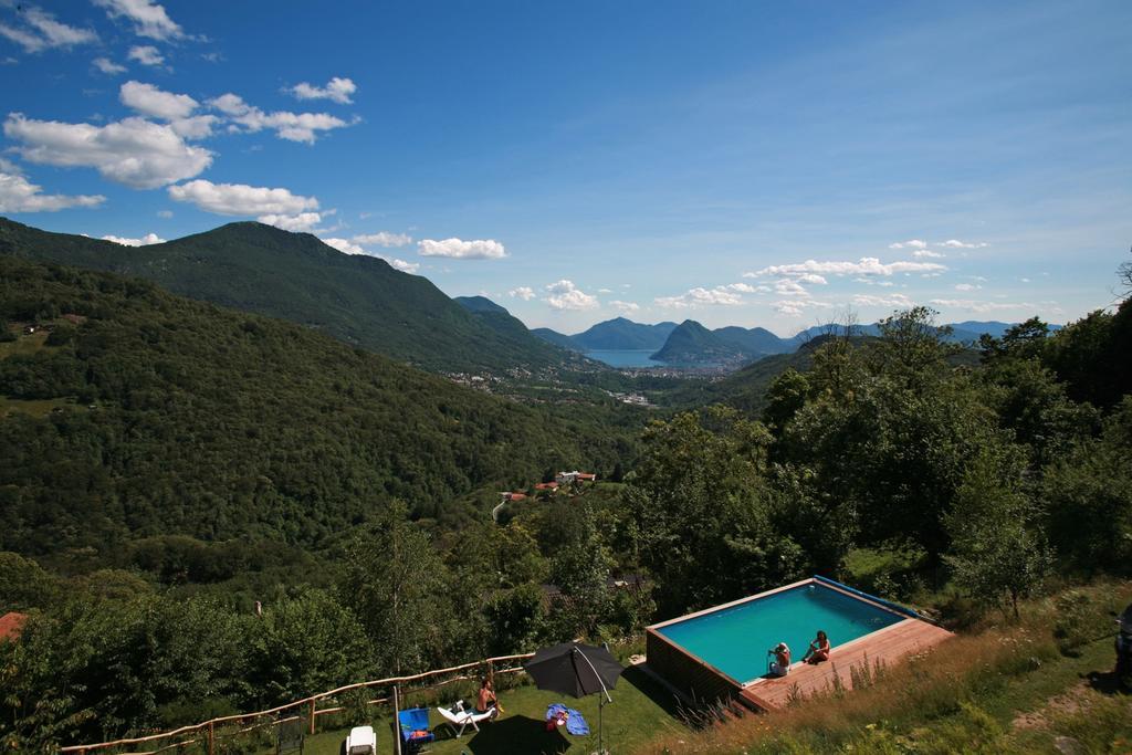 Eco Hotel Locanda Del Giglio Roveredo Capriasca エクステリア 写真